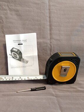 Sharper Image Easy To Read 16 ft Digital Tape Measure (inches & metric display)
